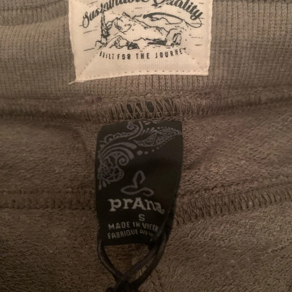 prAna Wm’s Cozy Up Ankle Cropped Sweat Pant Jogger Green Camo Sz Small N… - Picture 10 of 13